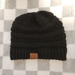 C.C Classic Black Beanie